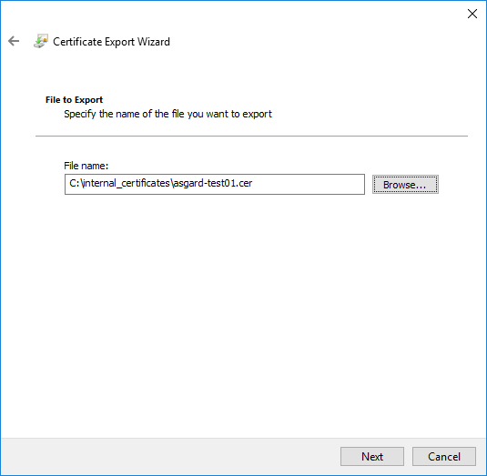 certsrv – Export certificate