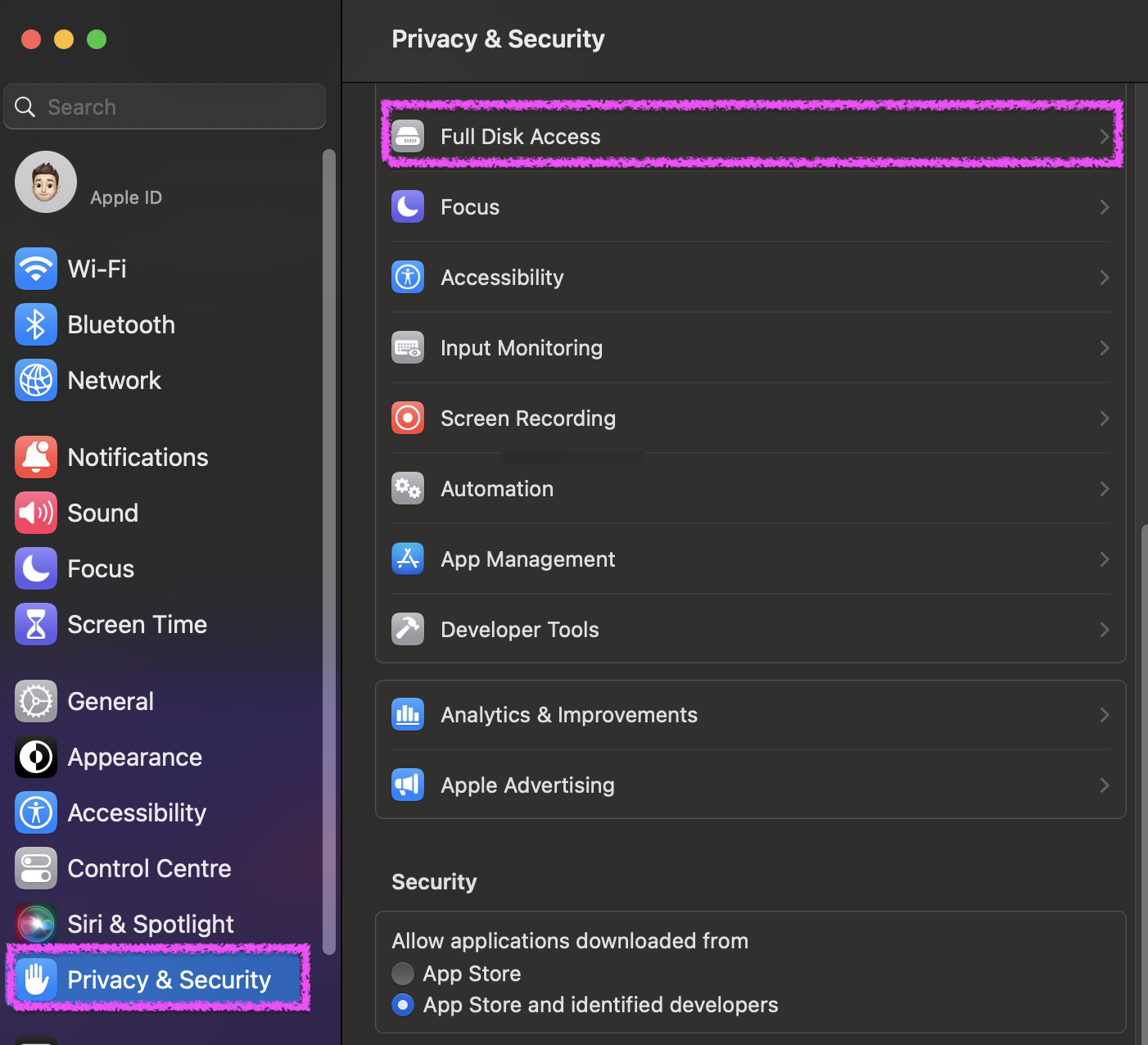macOS 13 Privacy & Security