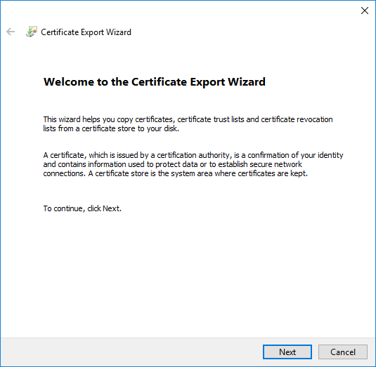 certsrv – Export certificate