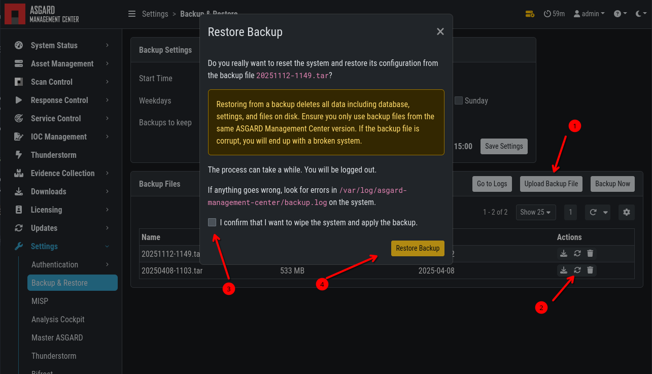 Backup & Restore