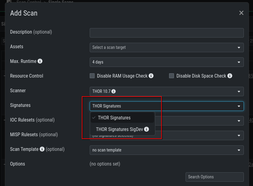 Sigdev / Preview Signatures Scanning