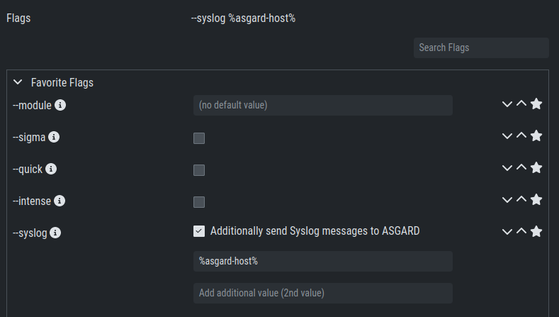 Syslog Forwarding via --syslog flag