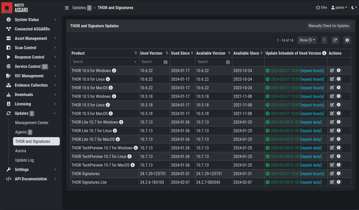 Automatic Scanner and Signature Updates
