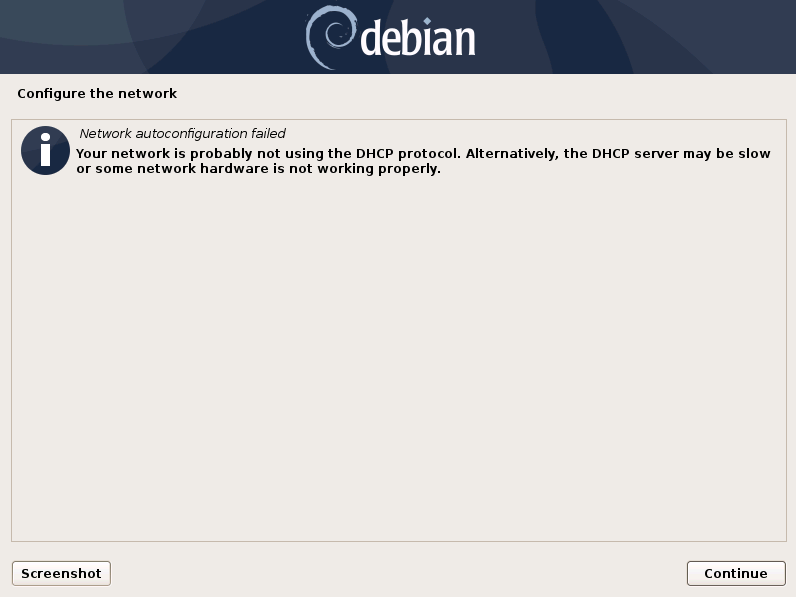 Configure the network