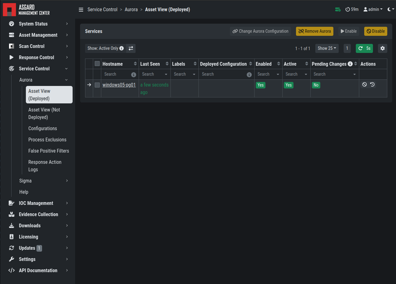 Aurora Asset View