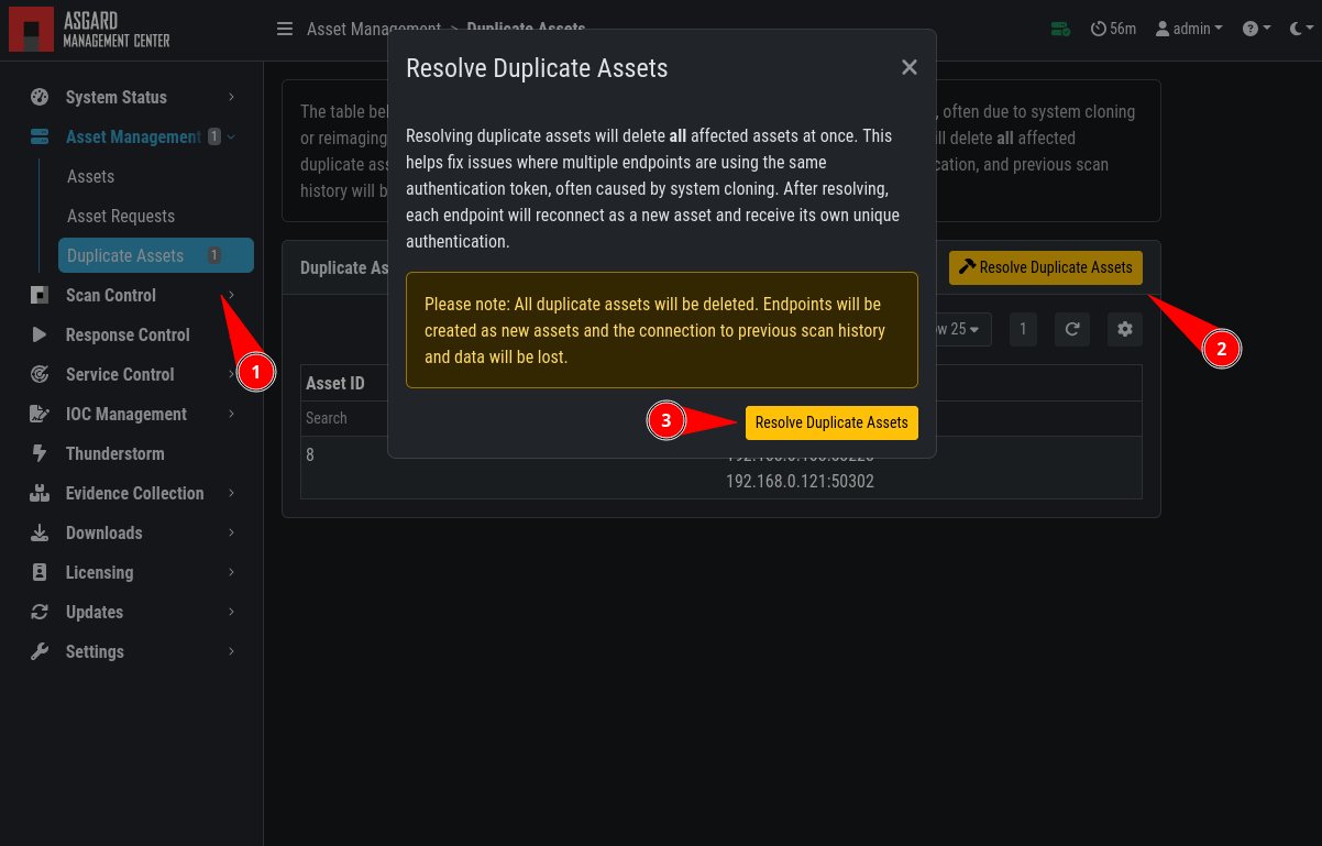 Troubleshooting Duplicate Assets