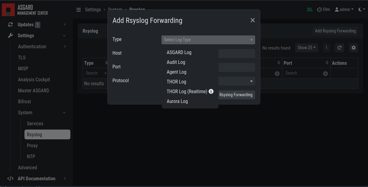 Rsyslog Forwarding