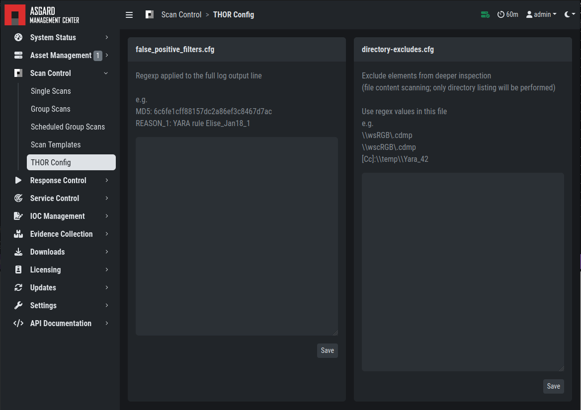 Scan Control - Global Directory Exclude and FP Filtering